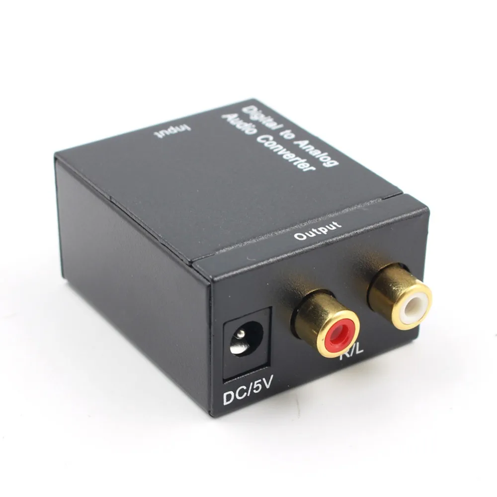 Optical Coaxial Toslink Digital to Analog Audio Converter Adapter RCA L/R 3.5mm Host + USB Power Line + Fiber Line
Optical Coaxial Toslink Digital to Analog Audio Converter Adapter RCA L/R 3.5mm Host + USB Power Line + Fiber Line