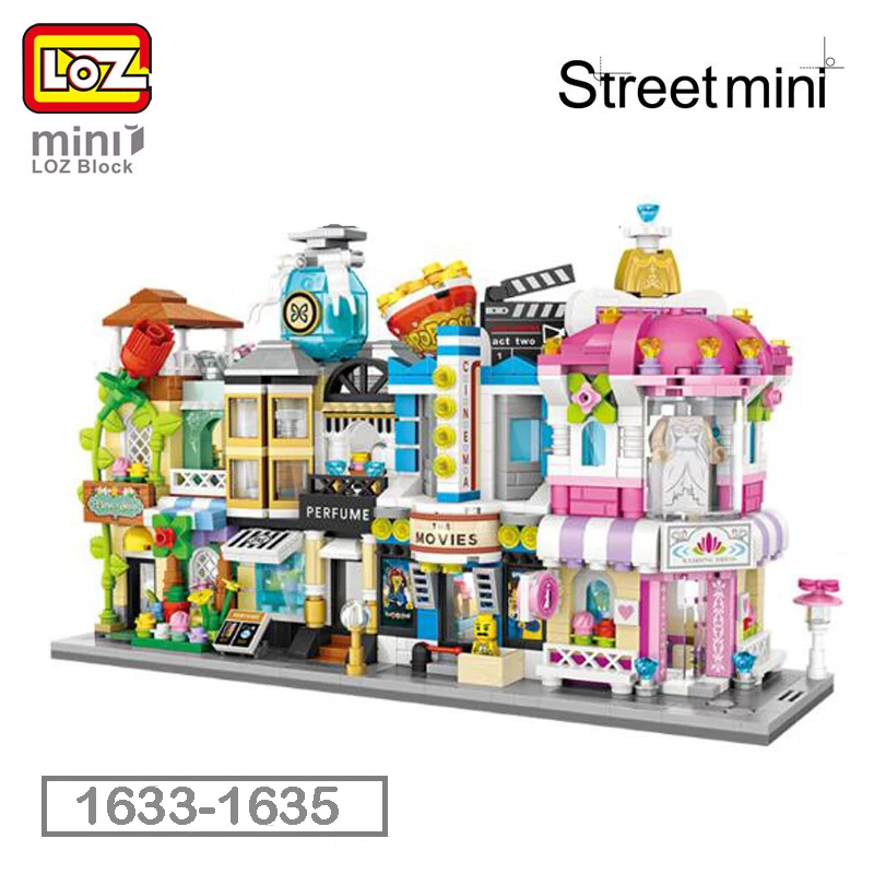 LOZ City Street Flower Plant Profumeria Cinema Movie Theater Wedding Dress Shop 3D Model Mini Blocks Nano Building Toy no Box
LOZ City Street Flower Plant Profumeria Cinema Movie Theater Wedding Dress Shop 3D Model Mini Blocks Nano Building Toy no Box