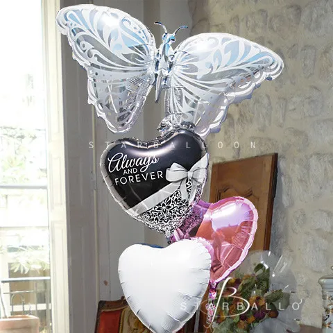 Large Animal Balloons Silver White Butterfly Foil Mylar Balloons Wedding Decoration Children Birthday Inflatable Party Supplies
Large Animal Balloons Silver White Butterfly Foil Mylar Balloons Wedding Decoration Children Birthday Inflatable Party Supplies