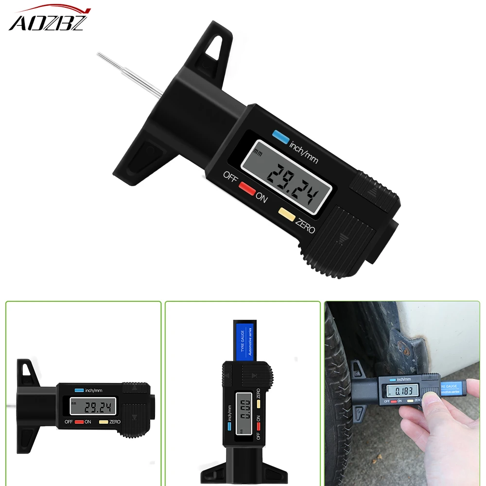 Digital Depth Gauge Electronic LCD Tire Tyre Wheel Tread Depth Brake Gage Measuring Tools
Digital Depth Gauge Electronic LCD Tire Tyre Wheel Tread Depth Brake Gage Measuring Tools
