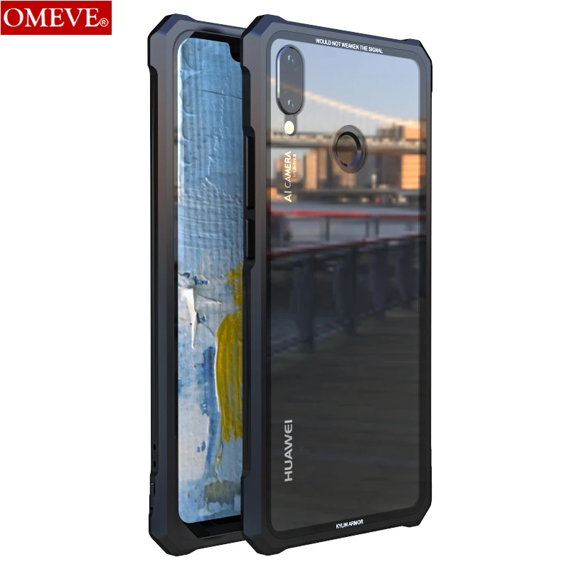 OMEVE for Huawei Nova 3 Case Nova 3i Case Metal Frame and 9H Transparent Tempered Glass Back Cover Bumper Cases for P Smart Plus
OMEVE for Huawei Nova 3 Case Nova 3i Case Metal Frame and 9H Transparent Tempered Glass Back Cover Bumper Cases for P Smart Plus