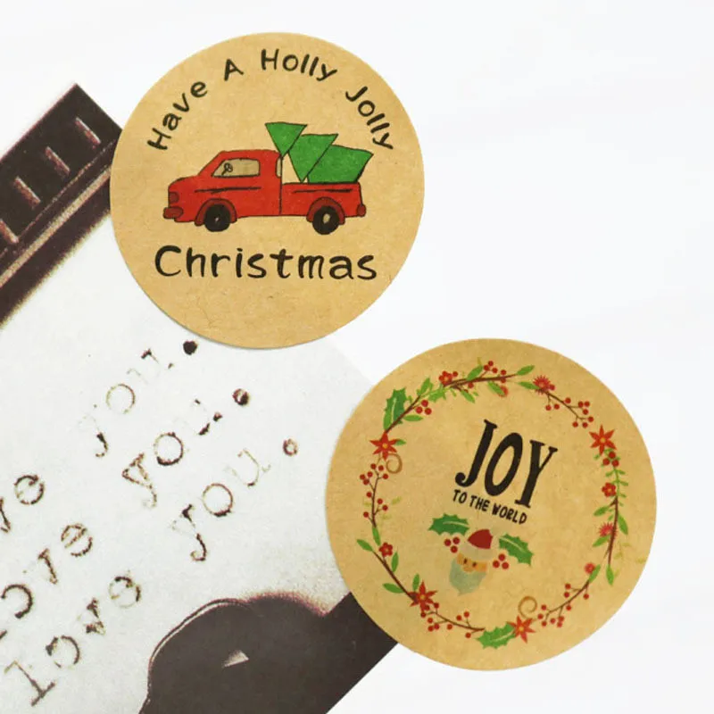 120Pcs Merry Christmas Have A Holly Jolly Car Joy Handmade Cake Packaging Sealing Label Kraft Sticker Baking DIY Gift Stickers
120Pcs Merry Christmas Have A Holly Jolly Car Joy Handmade Cake Packaging Sealing Label Kraft Sticker Baking DIY Gift Stickers