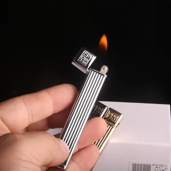 Mini long grinding wheel open fire lighter,Metal lighters,cigarette lighter,business crafts gifts,men's gifts.
Mini long grinding wheel open fire lighter,Metal lighters,cigarette lighter,business crafts gifts,men's gifts.