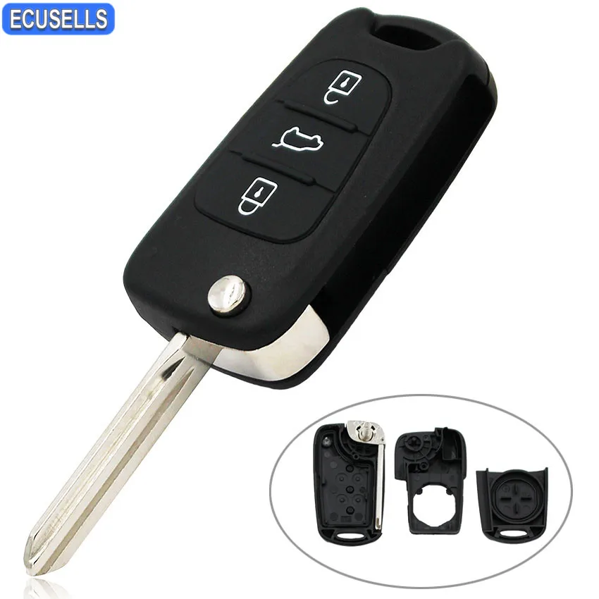 3 Button Flip Folding Remote Key Shell Case Smart Car Key Housing Cover Fob for Kia K2 K5 Sportage Cerato Rio with Uncut Blade
3 Button Flip Folding Remote Key Shell Case Smart Car Key Housing Cover Fob for Kia K2 K5 Sportage Cerato Rio with Uncut Blade