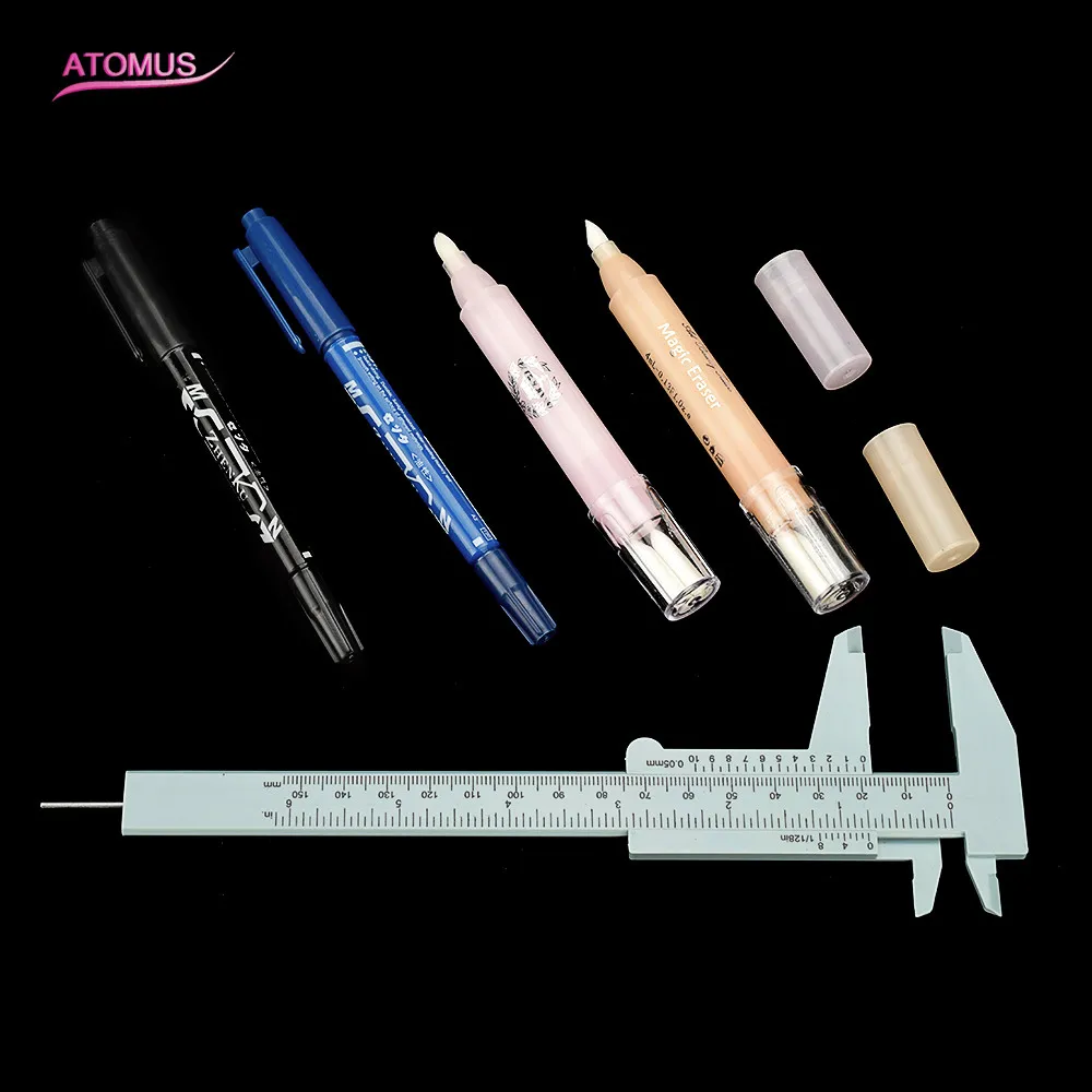 ATOMUS Manual Microblading Pen Professional Marker Eyebrow Pencil Erase Set Erasable Gel Pens Tattoo Skin Tool Measuring Ruler
ATOMUS Manual Microblading Pen Professional Marker Eyebrow Pencil Erase Set Erasable Gel Pens Tattoo Skin Tool Measuring Ruler