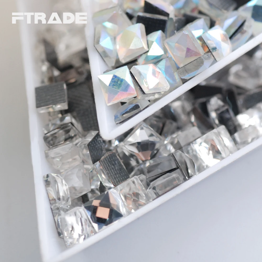 2017 Various sizes Clear AB Crystal Square Glass Stones FlatBack DMC HotFix Rhinestones Strass Fancy Shape For Decoration
2017 Various sizes Clear AB Crystal Square Glass Stones FlatBack DMC HotFix Rhinestones Strass Fancy Shape For Decoration