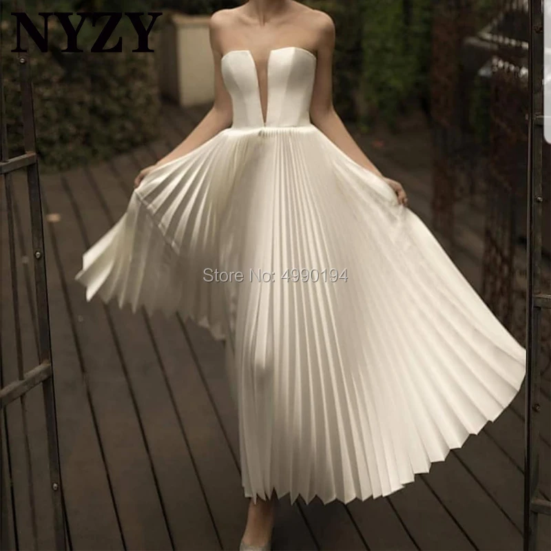 Pleats Satin Strapless Evening Dress NYZY E208 Elegant Prom Dresses Formal Dress Robe de Soiree vestido longo
Pleats Satin Strapless Evening Dress NYZY E208 Elegant Prom Dresses Formal Dress Robe de Soiree vestido longo