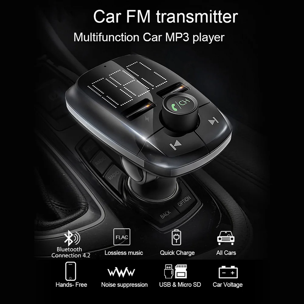 Car Bluetooth MP3 Player Digital Tube Display Stereo FM Transmitter Dual USB Mobile Phone Charger Hands-free Call
Car Bluetooth MP3 Player Digital Tube Display Stereo FM Transmitter Dual USB Mobile Phone Charger Hands-free Call