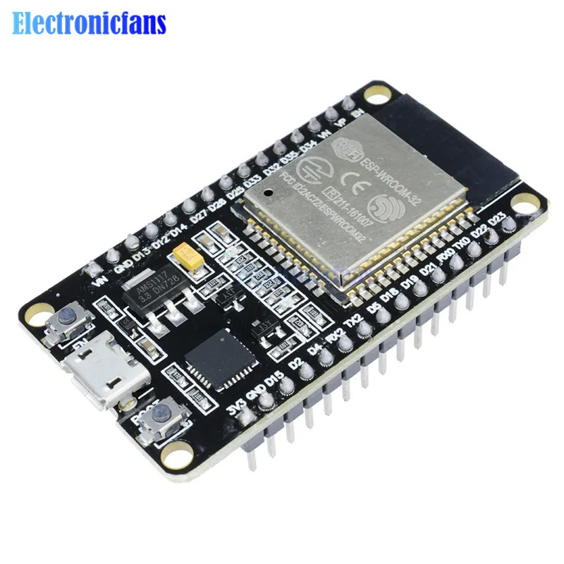 1PCS ESP32 Development Board Module WiFi+Bluetooth Ultra-Low Power Consumption Dual Core ESP-32 ESP-32S ESP 32 Similar ESP8266
1PCS ESP32 Development Board Module WiFi+Bluetooth Ultra-Low Power Consumption Dual Core ESP-32 ESP-32S ESP 32 Similar ESP8266