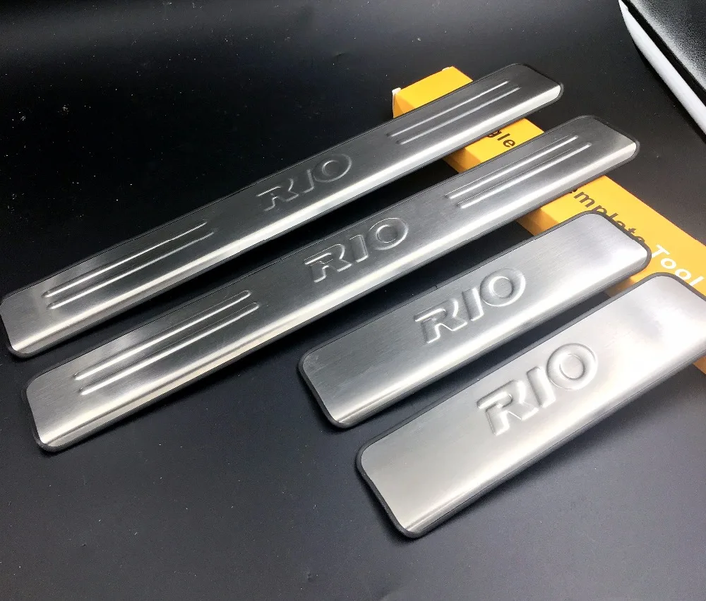 for KIA RIO 2010-2014 KIA RIO K2 door sill stainless steel 4pcs/set KIA car accessories car styling
for KIA RIO 2010-2014 KIA RIO K2 door sill stainless steel 4pcs/set KIA car accessories car styling