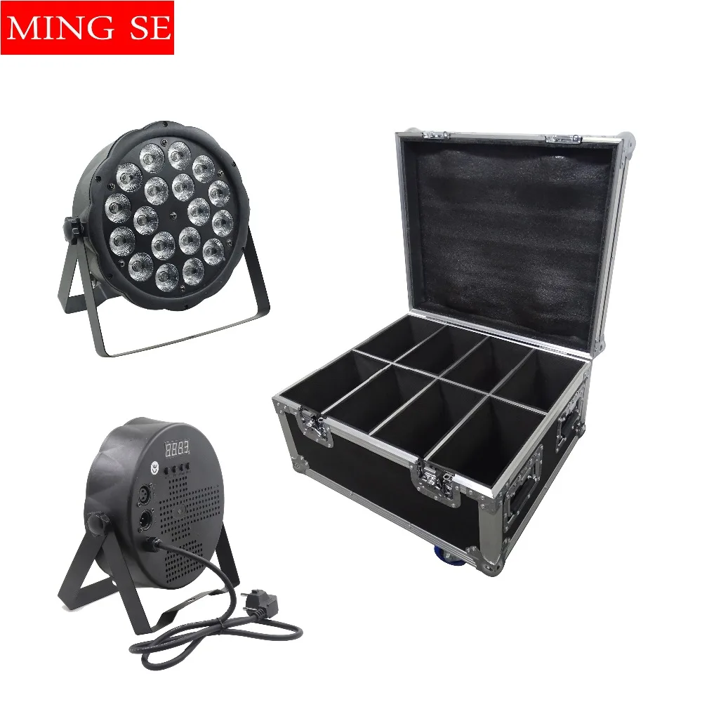 8pcs 18x10W large lens RGBW 4in1 LED par light 18 * 10w with Flig DMX512 control disco stage DJ wedding light with Flight Case
8pcs 18x10W large lens RGBW 4in1 LED par light 18 * 10w with Flig DMX512 control disco stage DJ wedding light with Flight Case