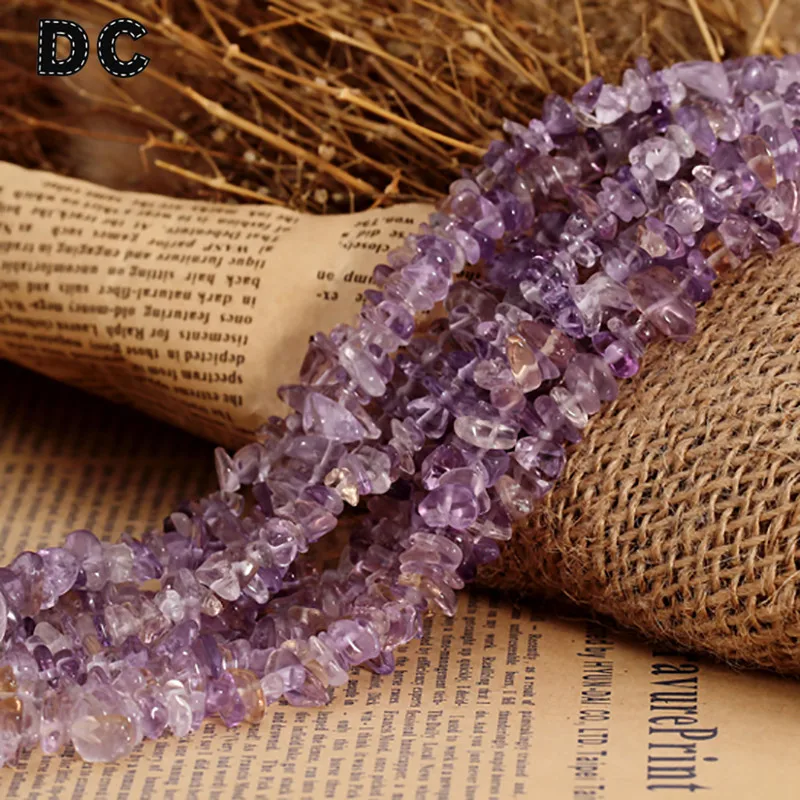 DC 80cm/Strand Crack Gravel Natural Stone Purple Crystal Quartz Beads 5-8mm for DIY Jewelry Bracelet Necklace Accessories F1826
DC 80cm/Strand Crack Gravel Natural Stone Purple Crystal Quartz Beads 5-8mm for DIY Jewelry Bracelet Necklace Accessories F1826