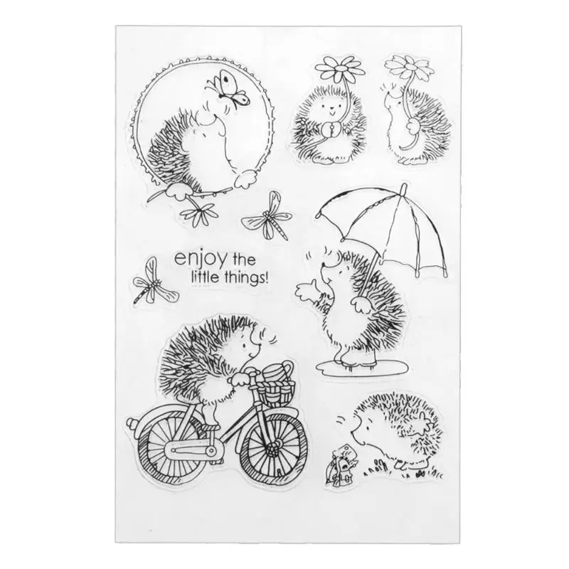 Cute Hedgehog Clear Stamps Transparent Silicone Stamps For Scrapbooking DIY Crafts Stamp For Photo Album Paper Card Making
Cute Hedgehog Clear Stamps Transparent Silicone Stamps For Scrapbooking DIY Crafts Stamp For Photo Album Paper Card Making