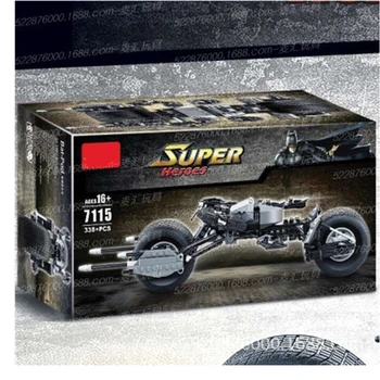 7115 Super Heroes The Dark Knight Batman batcycle Batmobile 338PCS Bricks batpod Building Blocks Toy Compatible with Legoings
7115 Super Heroes The Dark Knight Batman batcycle Batmobile 338PCS Bricks batpod Building Blocks Toy Compatible with Legoings