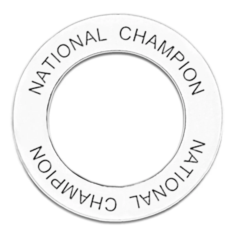 Anti-silver Finish Alloy National Champion Message Circle Affirmation Ring Charm Diy
Anti-silver Finish Alloy National Champion Message Circle Affirmation Ring Charm Diy