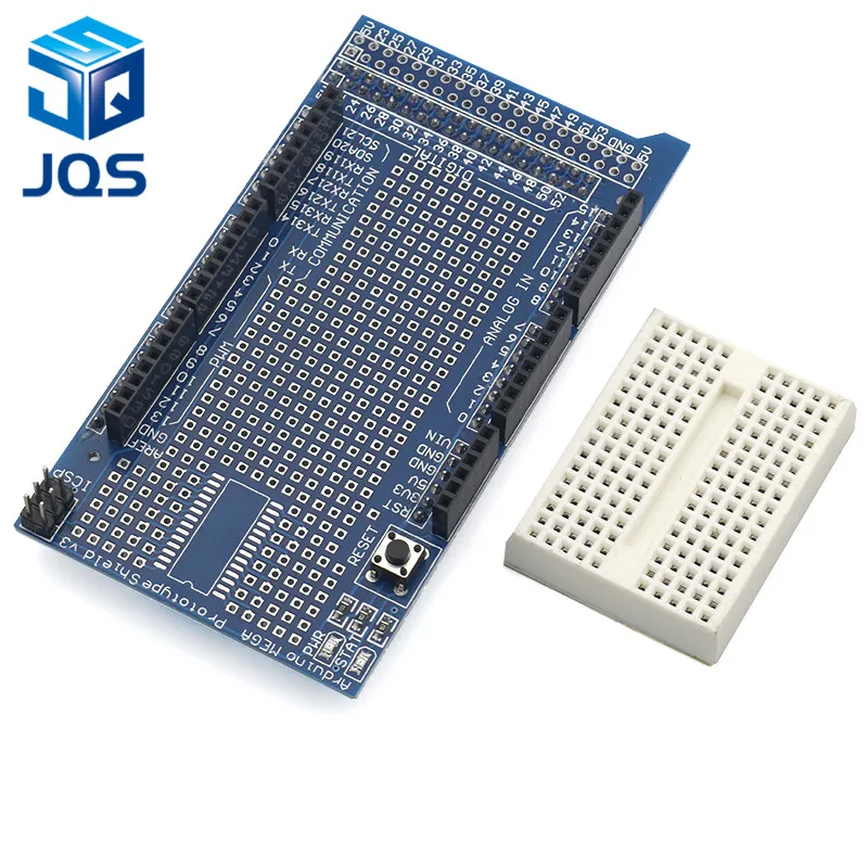 MEGA 2560 R3 Proto Prototype Shield V3.0 Expansion Development Board + Mini PCB Breadboard 170 Tie Points for arduino DIY
MEGA 2560 R3 Proto Prototype Shield V3.0 Expansion Development Board + Mini PCB Breadboard 170 Tie Points for arduino DIY