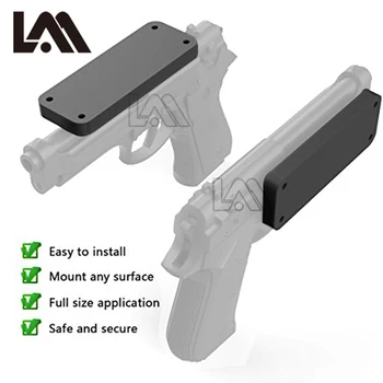 

Pistol rifle Hunting Concealed Magnetic Gun Holder Holster Gun Magnet for Car Under Table Bedside frame Load bearing 17 KG