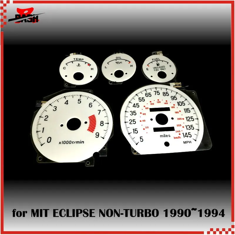 DASH EL Glow Gauge for Eclipse Non Turbo 1990 1994 Full Glow Blue Green interchange 145 mph 9000 rpm
DASH EL Glow Gauge for Eclipse Non Turbo 1990 1994 Full Glow Blue Green interchange 145 mph 9000 rpm