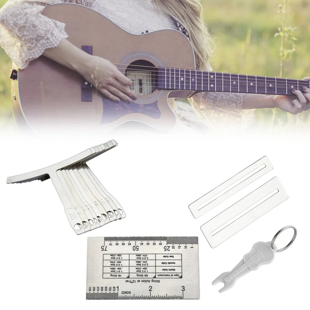 1Set Tool Radius Gauge for Guitar Bass String Setup 13 Tools Laser cutting Stainless Steel Guitar Repair Adjustment Wholesale
1Set Tool Radius Gauge for Guitar Bass String Setup 13 Tools Laser cutting Stainless Steel Guitar Repair Adjustment Wholesale