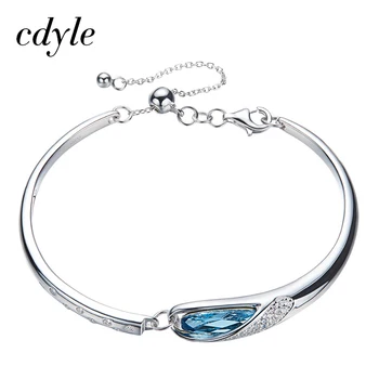Cdyle Embellished with crystal Bangle For Women 925 Sterling Silver Fashion Jewelry Elegant Chic Bijous New
Cdyle Embellished with crystal Bangle For Women 925 Sterling Silver Fashion Jewelry Elegant Chic Bijous New