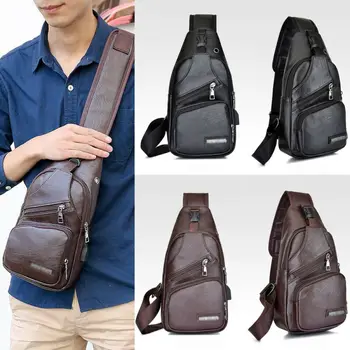 NEW Men's PU Shoulder Bag Sling Chest Pack USB Charging Sports Crossbody Handbag Male Bags Purse Belt Bag Leather Waist Packs
NEW Men's PU Shoulder Bag Sling Chest Pack USB Charging Sports Crossbody Handbag Male Bags Purse Belt Bag Leather Waist Packs