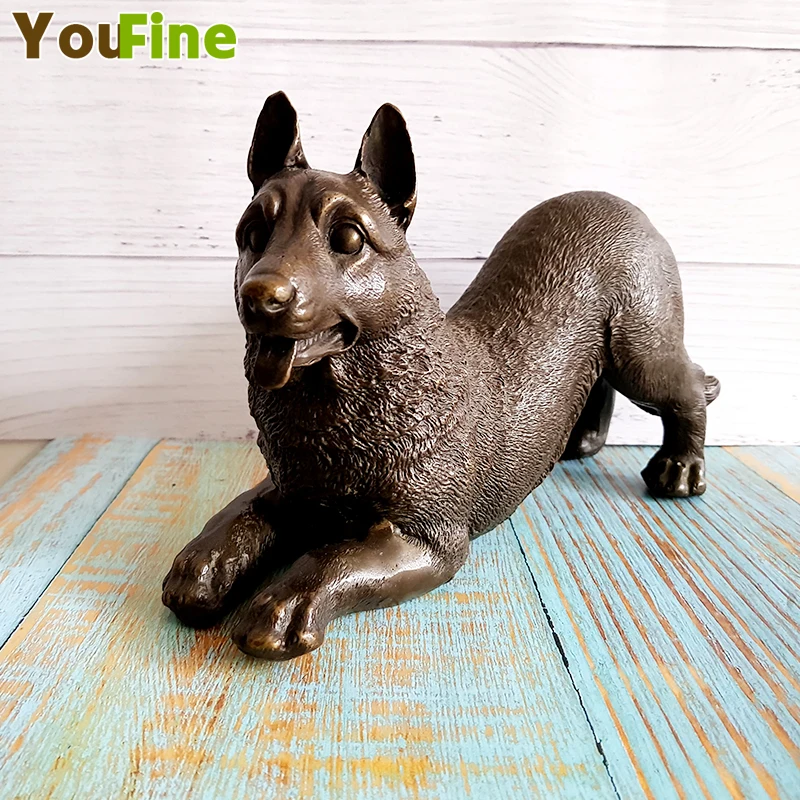 Bronze Dog Statue Copper Crafts Decoration Copper Dog Borzoi Zodiac Dog Home Decoration Workmanship Exquisite Collectibles
Bronze Dog Statue Copper Crafts Decoration Copper Dog Borzoi Zodiac Dog Home Decoration Workmanship Exquisite Collectibles