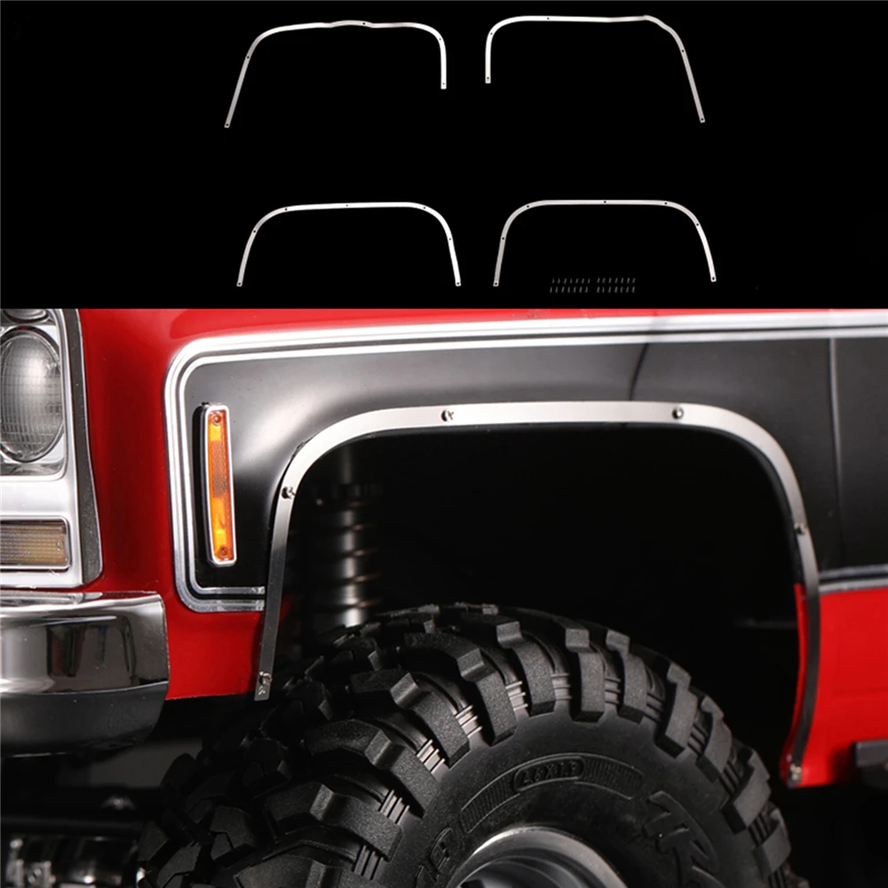 4pcs RC Car Wheel Trims Bright Strip For TRAXXAS TRX-4 T4 K5 Blazer for Chevrolet RC Car Model Decoration Part Wheel Eyebrow Bar
4pcs RC Car Wheel Trims Bright Strip For TRAXXAS TRX-4 T4 K5 Blazer for Chevrolet RC Car Model Decoration Part Wheel Eyebrow Bar