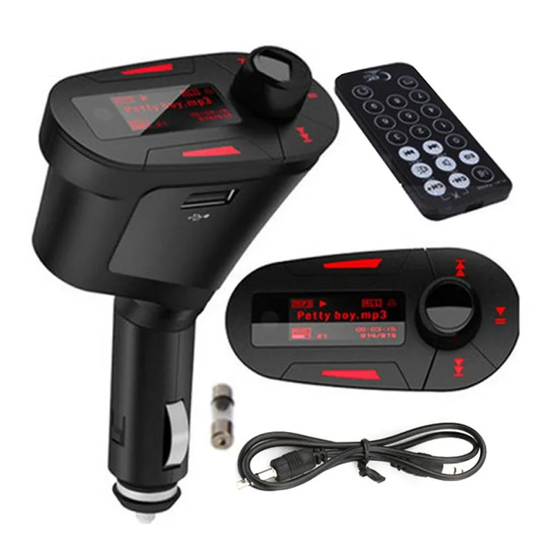 FM Transmitter Modulator Car Mp3 Player Aux Audio Output Wireless Car Kit with Remote Control Support TF Card USB Flash Driver
FM Transmitter Modulator Car Mp3 Player Aux Audio Output Wireless Car Kit with Remote Control Support TF Card USB Flash Driver