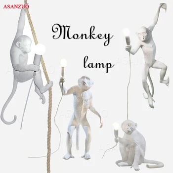 Modern Creative Design Resin Monkey Lamp For Home living room study bar restaurant Bar Cafe Retro E27 Pendant lamp
Modern Creative Design Resin Monkey Lamp For Home living room study bar restaurant Bar Cafe Retro E27 Pendant lamp