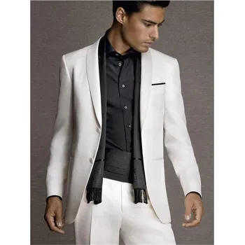 New Real New Flat Cotton Straight Smoking Men Tuxedos 2 Pieces Wedding Suits For Shawl Lapel Groomsmen Slim Fit (jacket+pants)
New Real New Flat Cotton Straight Smoking Men Tuxedos 2 Pieces Wedding Suits For Shawl Lapel Groomsmen Slim Fit (jacket+pants)