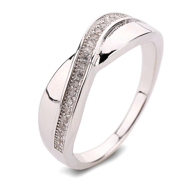 New Arrival Simple Style Finger Ring Rhodium Plating Micro Inlay Cubic Zircon Lady Ring
New Arrival Simple Style Finger Ring Rhodium Plating Micro Inlay Cubic Zircon Lady Ring
