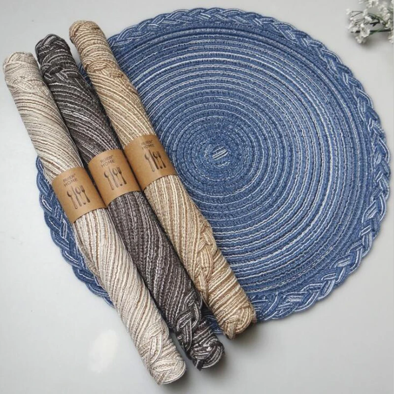 2019 New Round Table Mat Kitchen Dining Placemat Coasters Non Slip Bowl Cup Pads Table Decoration Mat With Flower Side
2019 New Round Table Mat Kitchen Dining Placemat Coasters Non Slip Bowl Cup Pads Table Decoration Mat With Flower Side
