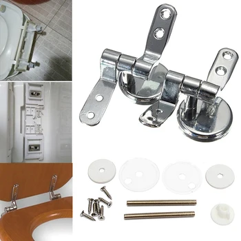 Alloy Replacement Toilet Seat Hinges Mountings Set Chrome with Fittings Screws For Toilet Accessories
Alloy Replacement Toilet Seat Hinges Mountings Set Chrome with Fittings Screws For Toilet Accessories