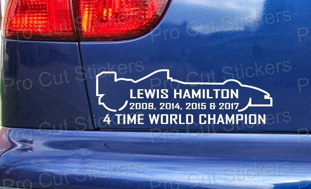 For Lewis Hamilton 08 14 15 2017 4 Time World Champion Car Bumper Stickers Decals
For Lewis Hamilton 08 14 15 2017 4 Time World Champion Car Bumper Stickers Decals