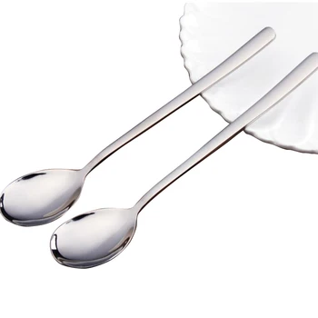 10pcs 8'' 20cm High Quality 304 Stainless Steel Korean Spoon Long Handle Tea Dinner Table Spoons Kitchen Cutlery Tableware set
10pcs 8'' 20cm High Quality 304 Stainless Steel Korean Spoon Long Handle Tea Dinner Table Spoons Kitchen Cutlery Tableware set