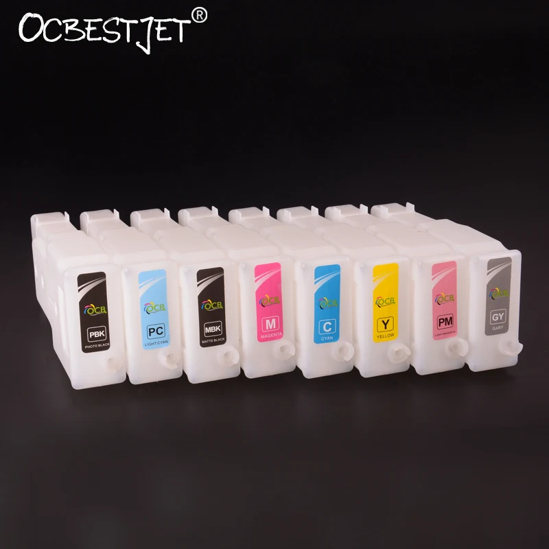 PFI-206 300ML Empty Refillable Ink Cartridge For Canon IPF-6410S Printer 8 Colors/set (BK C M Y PC PM MBK GY)
PFI-206 300ML Empty Refillable Ink Cartridge For Canon IPF-6410S Printer 8 Colors/set (BK C M Y PC PM MBK GY)