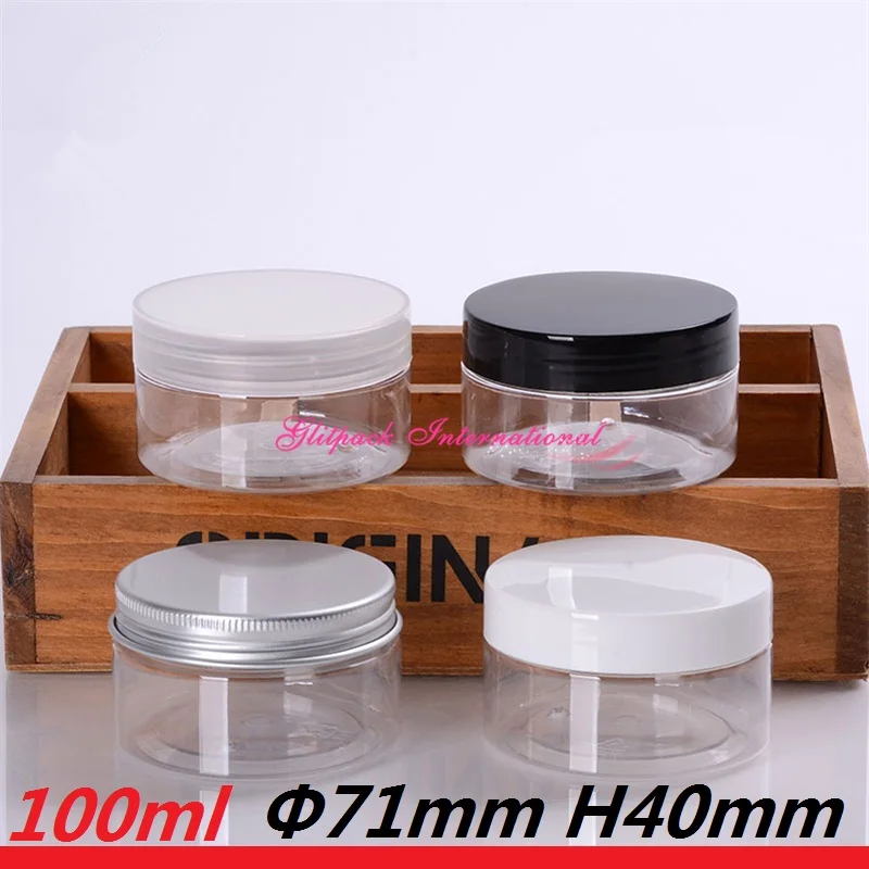 48pcs plastic jar 100g transparent jar 100ml PETcosmetic container Flat Facial Cream Portable bottle 3.5oz plastic cream jars
48pcs plastic jar 100g transparent jar 100ml PETcosmetic container Flat Facial Cream Portable bottle 3.5oz plastic cream jars