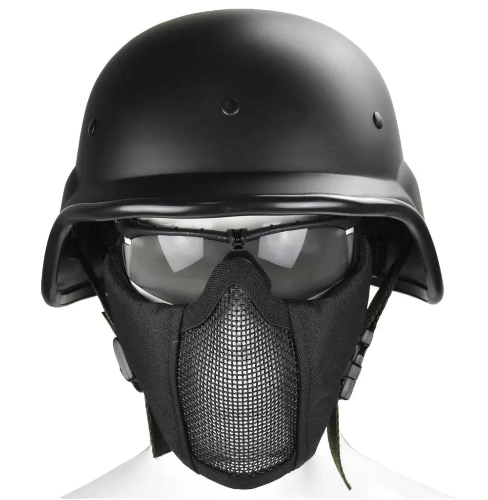 AIRSOFT ARMY TACTICAL AIRSOFT M88 ABS HELMET AND COVER WITH FOLDABLE DOUBLE STRAPS HALF FACE MESH MASK & GOGGLE COMBINATION
AIRSOFT ARMY TACTICAL AIRSOFT M88 ABS HELMET AND COVER WITH FOLDABLE DOUBLE STRAPS HALF FACE MESH MASK & GOGGLE COMBINATION