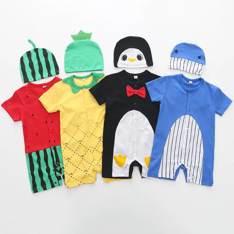 0-24M Summer Baby Boy Girl Clothes Fruit Cartoon Toddler Infant Baby Bodysuit Cotton Short Sleeve Jumpsuit+Caps 2pcs Outfits
0-24M Summer Baby Boy Girl Clothes Fruit Cartoon Toddler Infant Baby Bodysuit Cotton Short Sleeve Jumpsuit+Caps 2pcs Outfits