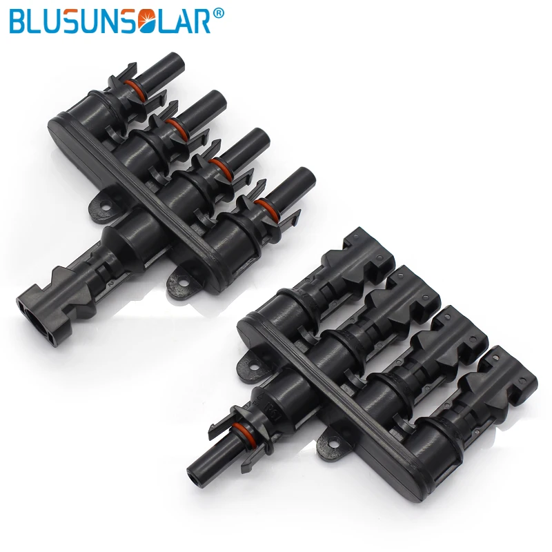 5 pairs lot Hot Sale IP67 T Type 4 in 1 Male and Female Solar Cable Connector 4 to 1 Branch Connectors
5 pairs lot Hot Sale IP67 T Type 4 in 1 Male and Female Solar Cable Connector 4 to 1 Branch Connectors