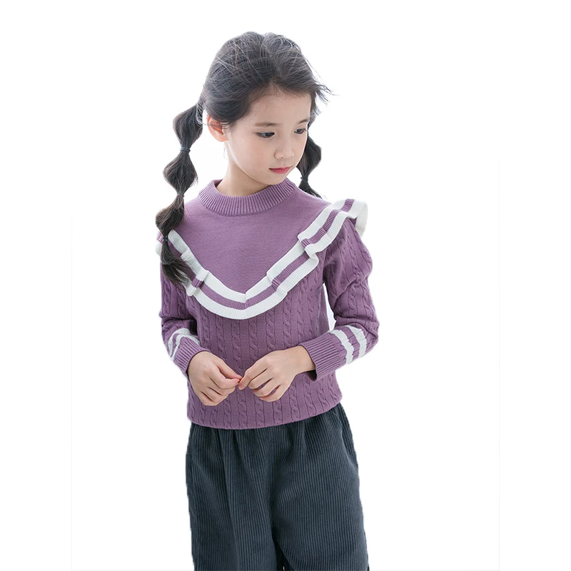 Autumn Style Navy Collar Design Worsted Core Yarn Sweater for children Collton Pure Color
Autumn Style Navy Collar Design Worsted Core Yarn Sweater for children Collton Pure Color