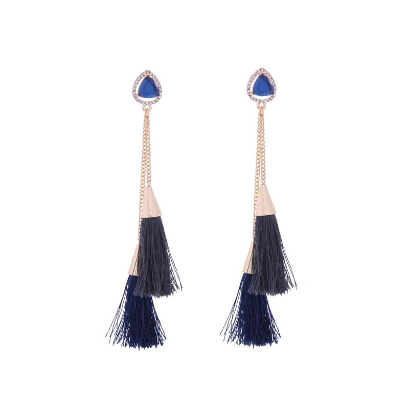 Bulk Price Blue Gray Cotton Line Thread Acrylic Crystal Earrings 2018 Ethnic Long Drop Earrings For Women Indian Jewelry
Bulk Price Blue Gray Cotton Line Thread Acrylic Crystal Earrings 2018 Ethnic Long Drop Earrings For Women Indian Jewelry