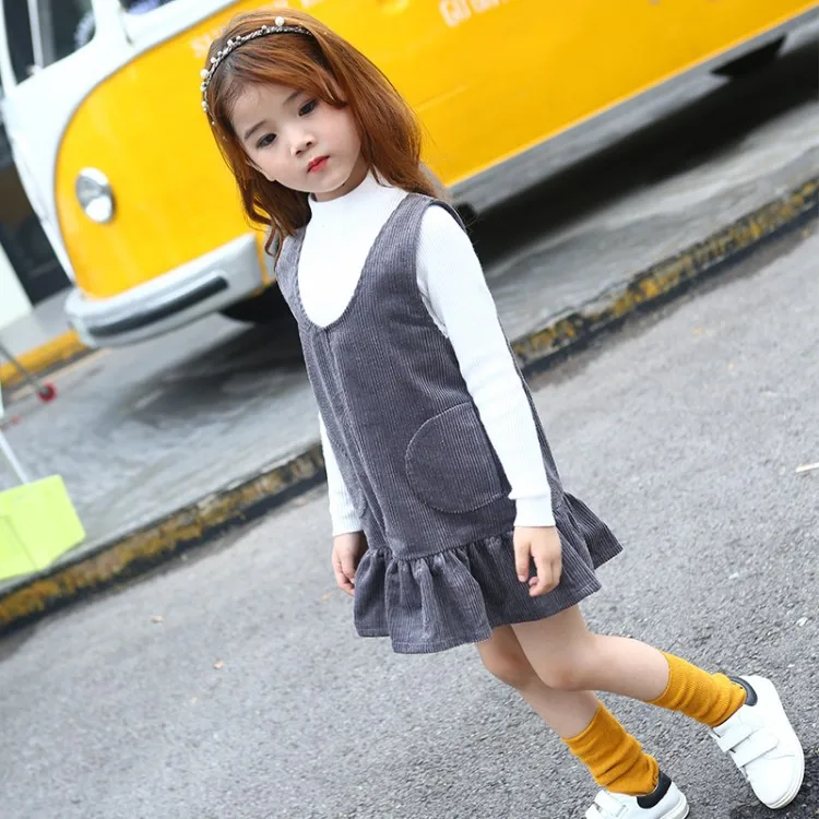 Kids Baby Girls Vest Dresses Clothing Spring/Autumn Children Corduroy Clothes Fashion Girls Princess Dresses Party Garment
Kids Baby Girls Vest Dresses Clothing Spring/Autumn Children Corduroy Clothes Fashion Girls Princess Dresses Party Garment