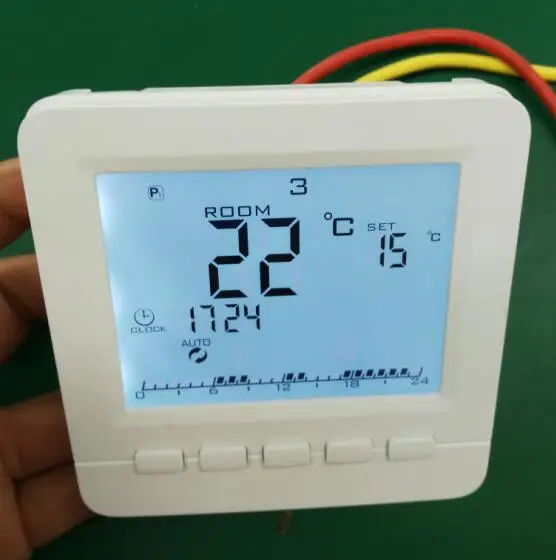 Programmable Room Thermostat For Underfloor Electric Heating System Radiator Infrared Heater Warm 16A Temperature Controller
Programmable Room Thermostat For Underfloor Electric Heating System Radiator Infrared Heater Warm 16A Temperature Controller