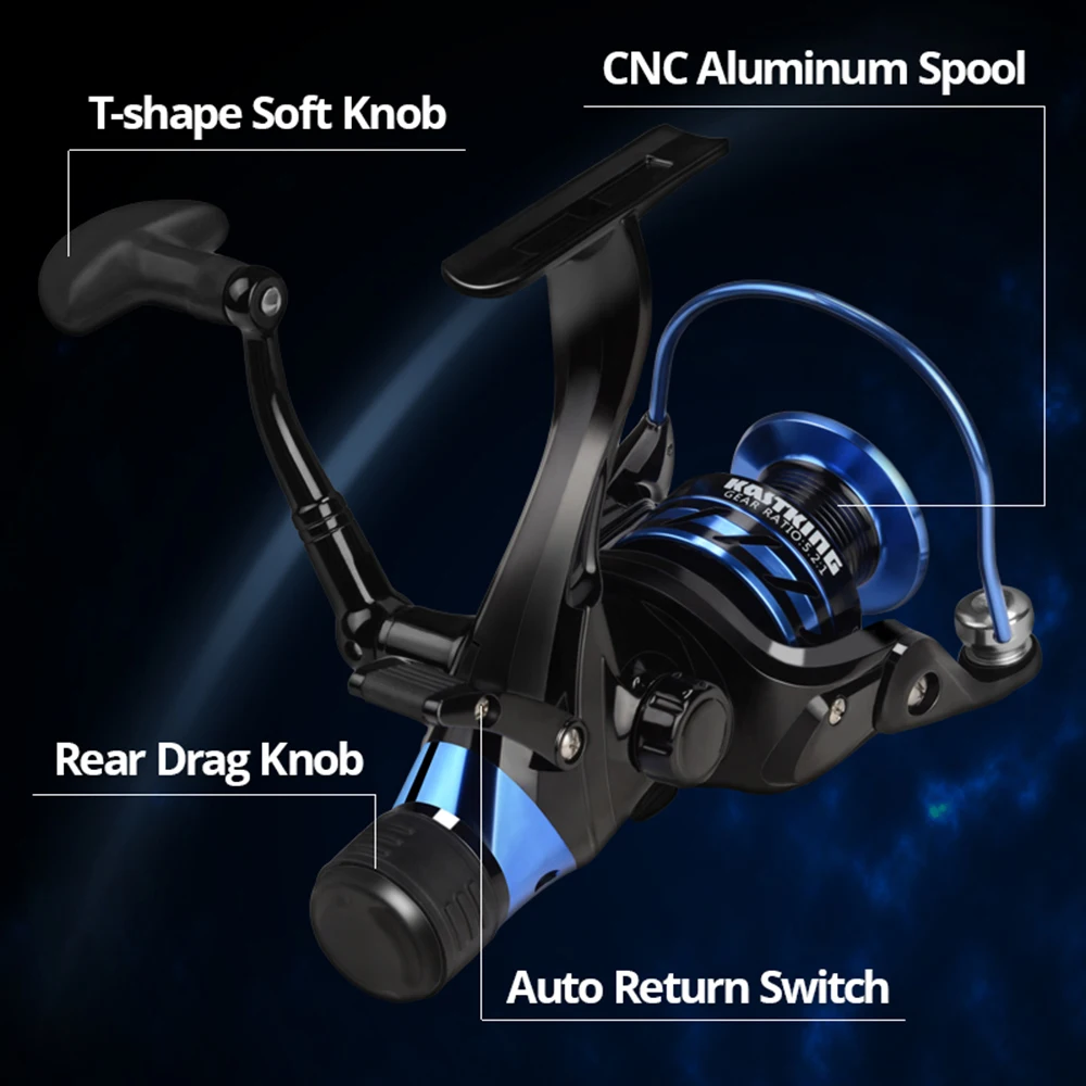 Kastking Pontus 9Kg Max Drag Dual Stopping System Bass Fishing Reel Front  And