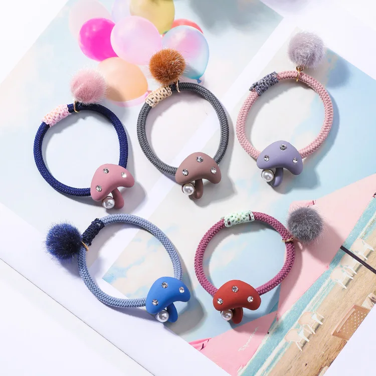 Sweet Lovely Pompom Simulated Pearl Rhinestone Mushroom Hair Rope Elastic Rubber Bands for Women Girls Jewelry Accessories
Sweet Lovely Pompom Simulated Pearl Rhinestone Mushroom Hair Rope Elastic Rubber Bands for Women Girls Jewelry Accessories