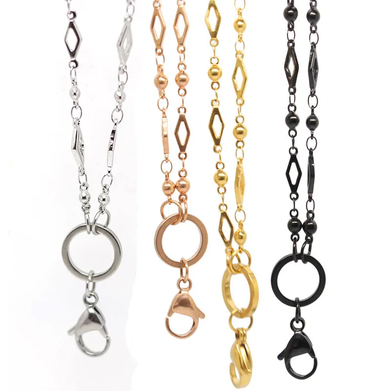 Wholesale 32" rhomboid chain 316L Stainless steel Pendant necklace for floating locket
Wholesale 32" rhomboid chain 316L Stainless steel Pendant necklace for floating locket