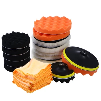 20pcs Buffing Sponge Polishing Pad Self-Adhesive Disc Wool Polishing Wax Sanding Pad Drying Towel Kit For Car Cleaning
20pcs Buffing Sponge Polishing Pad Self-Adhesive Disc Wool Polishing Wax Sanding Pad Drying Towel Kit For Car Cleaning
