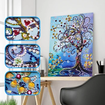 Diamond Embroidery Flower Tree Special Shape Diamond Painting Embroidery Rhinestone Love Heart Diamond DIY Crystal Painting
Diamond Embroidery Flower Tree Special Shape Diamond Painting Embroidery Rhinestone Love Heart Diamond DIY Crystal Painting