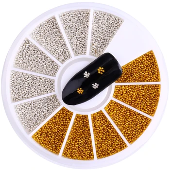 Blueness Glitter Gold Silver Beads For Nails Tips 3D Wheel Manicure Charms DIY Metal Caviar Beads Nail Art Decorations ZP045
Blueness Glitter Gold Silver Beads For Nails Tips 3D Wheel Manicure Charms DIY Metal Caviar Beads Nail Art Decorations ZP045